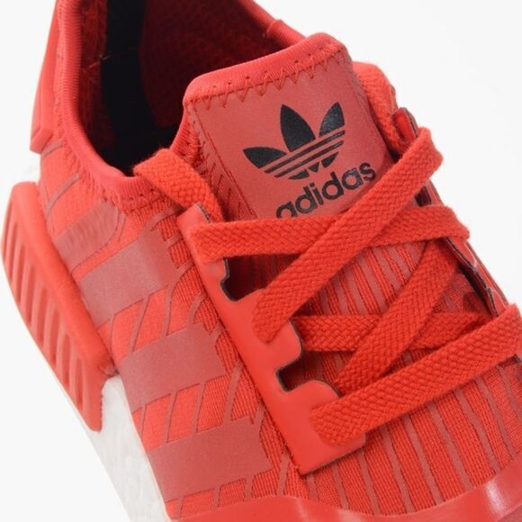 NEW Adidas NMD R1 runner w Lush Red White S79385 38 2/3 EUR - Picture 8 of 14